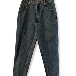 Dark wash high waisted vintage jeans